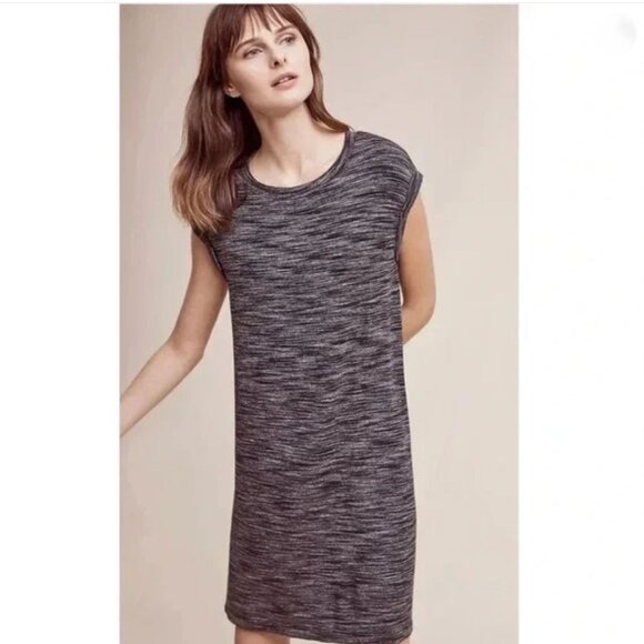 Anthropologie Cloth & Stone Gray Melange Sheath Dress - PXS - Picture 1 of 7
